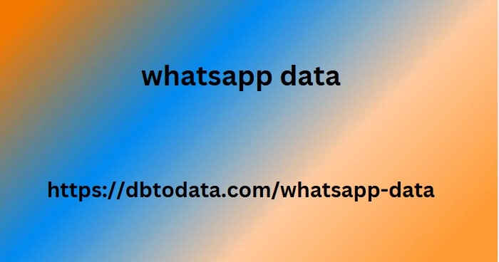 whatsapp data
