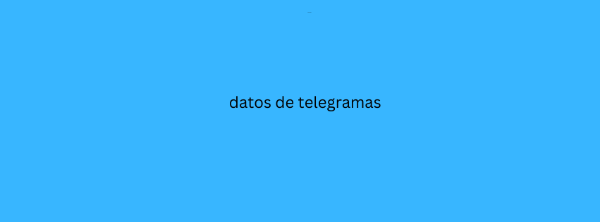 datos de telegramas